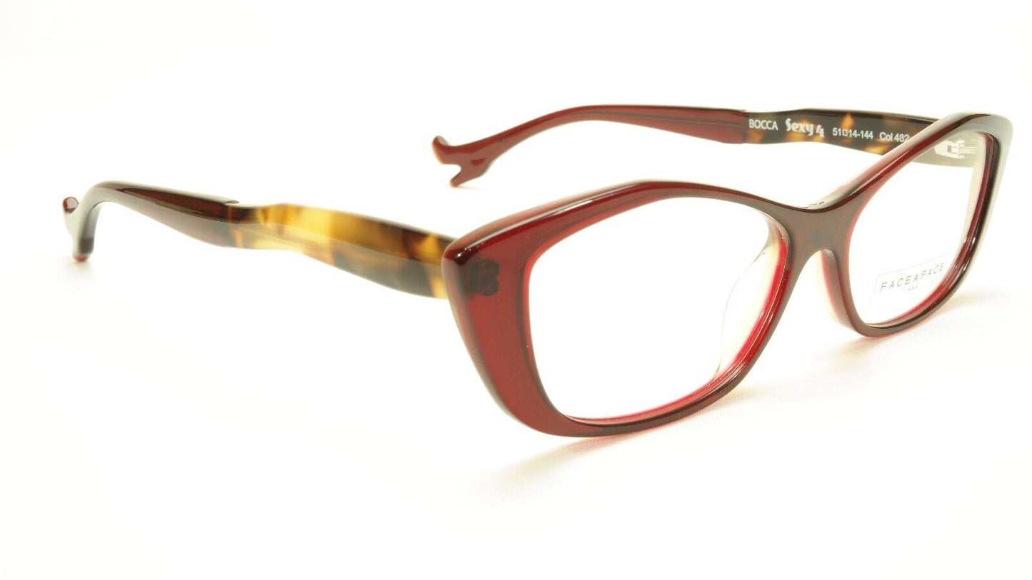Face A Face Bocca Sexy 4 Col 482 Dark Red Papaya Yellow Eyeglasses