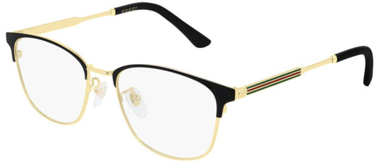 Gucci Eyeglasses GG0609OK 001 Gold Metal Acetate Japan Made