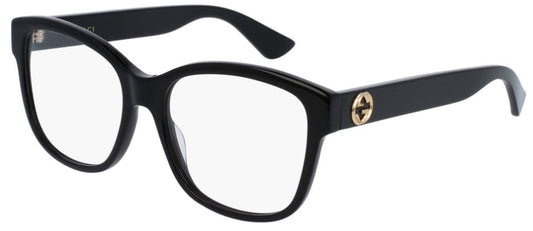 Gucci Eyeglasses GG0038O 001 Black Acetate Italy Made