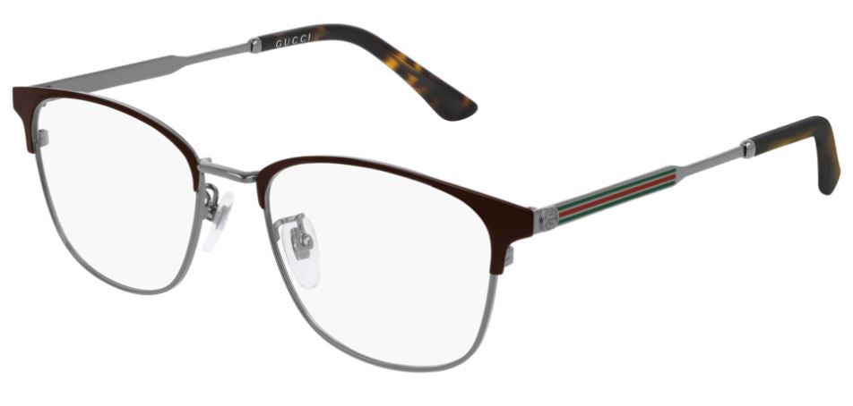 Gucci Eyeglasses GG0609OK 003 Ruthenium Metal Acetate Japan Made