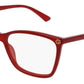 Gucci Eyeglasses GG0025O 004 Red Acetate Italy Made