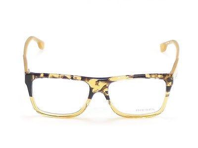 Diesel Eyeglasses Frame DL5002 050 Plastic Havana Amber Top Quality 54-16-145 - Frame Bay