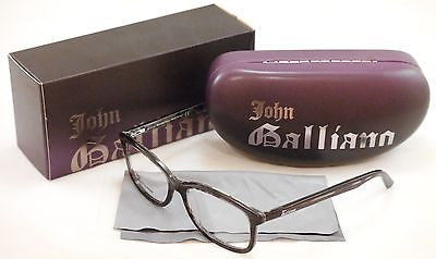 John Galliano Eyeglasses Frame JG5011 055 Plastic Havana Black Over News Italy - Frame Bay