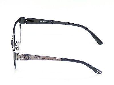 Diesel Eyeglasses Frame DL5026 002 Black Metal Top Quality 52-18-140 China Made - Frame Bay