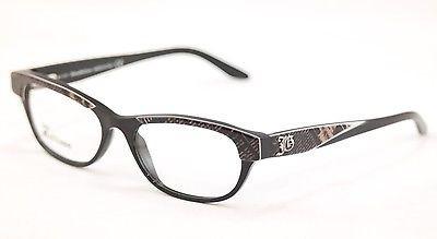 John Galliano Eyeglasses Frame JG5003 005 Plastic Black Over Newspaper Italy - Frame Bay