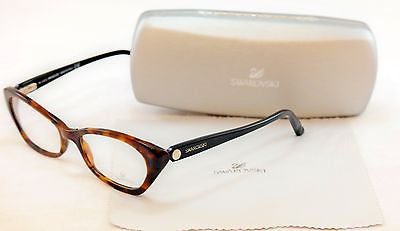 Swarovski Eyeglasses Frame Sydney SW5067 052 Dark Havana Plastic Italy 54-17-135 - Frame Bay