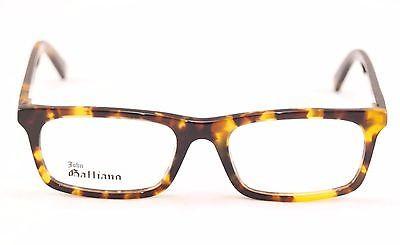 John Galliano Eyeglasses Frame JG5012 052 Plastic Black Tortoise Italy 53-18-140 - Frame Bay