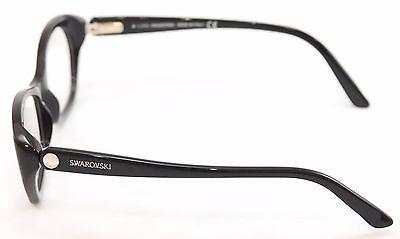 Swarovski Eyeglasses Frame Sydney SW5067 001 Black Plastic Italy Made 54-17-135 - Frame Bay