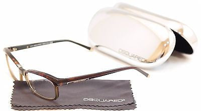 Dsquared2 Eyeglasses Frame DQ5034 056 Havana Brown Plastic Italy Made 53-17-140 - Frame Bay