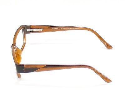 Modern Eyeglasses Frame Concert Plastic Brown Caramel China Made 53-18-135 - Frame Bay
