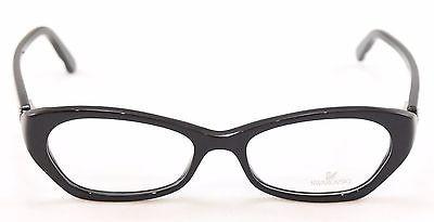 Swarovski Eyeglasses Frame Sydney SW5067 001 Black Plastic Italy Made 54-17-135 - Frame Bay
