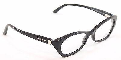 Swarovski Eyeglasses Frame Sydney SW5067 001 Black Plastic Italy Made 54-17-135 - Frame Bay