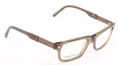 Dsquared2 Eyeglasses Frame DQ5103 093 Brown Plastic Metal Italy Made 52-16-145 - Frame Bay