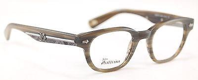 John Galliano Eyeglasses Frame JG5018 064 Plastic Gray Newspaper Italy 48-22-140 - Frame Bay