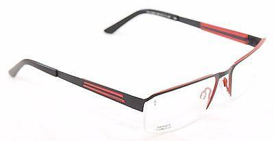 Jaguar Eyeglasses Frame 33556 824 Black Red Metal Germany Made 57-17-135 - Frame Bay