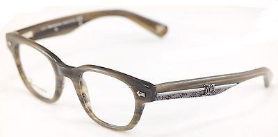 John Galliano Eyeglasses Frame JG5018 064 Plastic Gray Newspaper Italy 48-22-140 - Frame Bay
