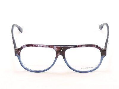 Diesel Eyeglasses Frame DL5003 050 Plastic Black Blue Top Quality 56-13-145 - Frame Bay