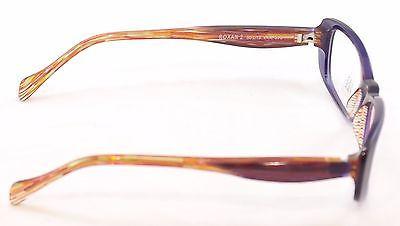 Face A Face Eyeglasses Frame Roxan 2 375 Purple Yellow Plastic France Hand Made - Frame Bay