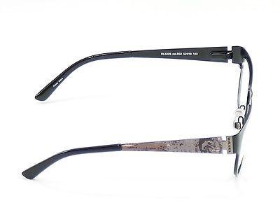 Diesel Eyeglasses Frame DL5026 002 Black Metal Top Quality 52-18-140 China Made - Frame Bay
