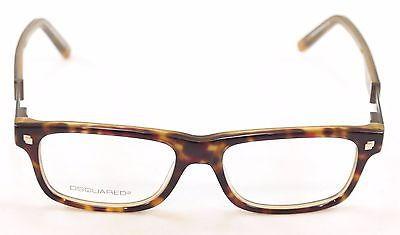 Dsquared2 Eyeglasses Frame DQ5103 056 Havana Brown Plastic Metal Italy 52-16-145 - Frame Bay