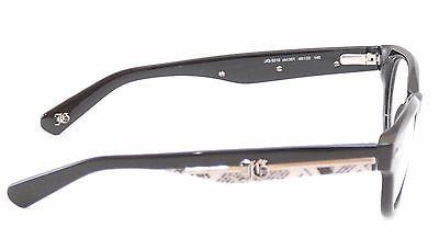 John Galliano Eyeglasses Frame JG5018 001 Plastic Black Over Newspaper Italy - Frame Bay