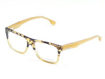 Diesel Eyeglasses Frame DL5002 050 Plastic Havana Amber Top Quality 54-16-145 - Frame Bay