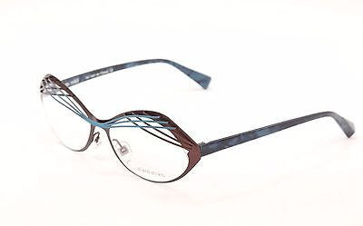 Alain Mikli Eyeglasses AL1290 MO4Z Brown Blue Metal Plastic France 53-15-140 - Frame Bay