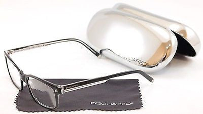 Dsquared2 Eyeglasses Frame DQ5036 003 Black High Quality Plastic Italy 54-17-145 - Frame Bay