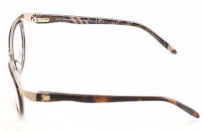 John Galliano Eyeglasses Frame JG5008 052 Metal Plastic Brown Gold Italy Made - Frame Bay