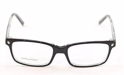 Dsquared2 Eyeglasses Frame DQ5036 003 Black High Quality Plastic Italy 54-17-145 - Frame Bay