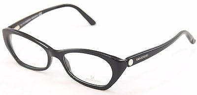 Swarovski Eyeglasses Frame Sydney SW5067 001 Black Plastic Italy Made 54-17-135 - Frame Bay