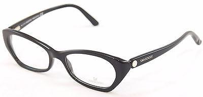 Swarovski Eyeglasses Frame Sydney SW5067 001 Black Plastic Italy Made 54-17-135 - Frame Bay