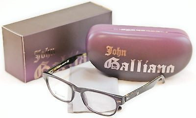 John Galliano Eyeglasses Frame JG5015 020 Plastic Black Italy Made 52-19-145 - Frame Bay