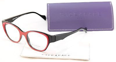 Face A Face EPOCA 2 3016 Eyeglasses Red Black Plastic France Hand Made Frame - Frame Bay
