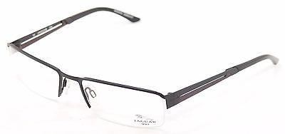 Jaguar Eyeglasses Frame 33542-610 Black Red Accent Metal Germany Made 56-18-135 - Frame Bay