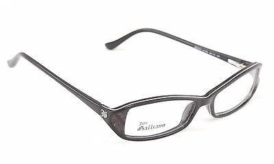 John Galliano Eyeglasses Frame JG5004 005 Plastic Black White Italy 54-15-130 - Frame Bay