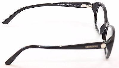 Swarovski Eyeglasses Frame Sydney SW5067 001 Black Plastic Italy Made 54-17-135 - Frame Bay
