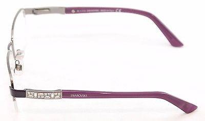 Swarovski Eyeglasses Frame Cyberia SW5068 Dark Ruthenium Italy Made 53-17-135 - Frame Bay