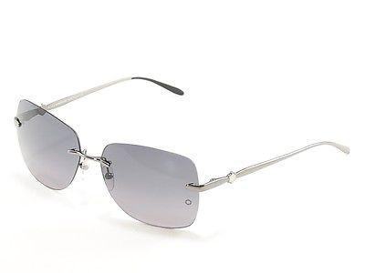 Mont Blanc Sunglasses MB354S 12B Ruthenium Gradient Woman Italy Made 100% UV - Frame Bay