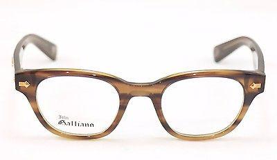 John Galliano Eyeglasses Frame JG5018 061 Plastic Havana Brown Italy 48-22-140 - Frame Bay