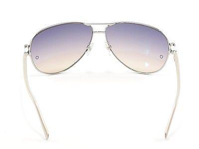 Mont Blanc Sunglasses MB468S 12B Silver Beige Gradient Woman Italy Made 100% UV - Frame Bay