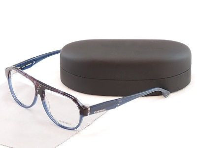 Diesel Eyeglasses Frame DL5003 050 Plastic Black Blue Top Quality 56-13-145 - Frame Bay