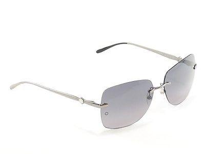 Mont Blanc Sunglasses MB354S 12B Ruthenium Gradient Woman Italy Made 100% UV - Frame Bay