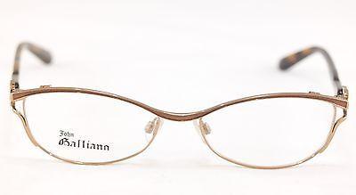 John Galliano Eyeglasses Frame JG5007 045 Metal Plastic Gold Italy 54-16-135 - Frame Bay