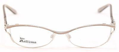 John Galliano Eyeglasses Frame JG5007 057 Metal Plastic Silver Italy 54-16-135 - Frame Bay