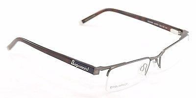 Dsquared2 Eyeglasses Frame DQ5069 091 Brown Metal Plastic High Quality 53-18-140 - Frame Bay