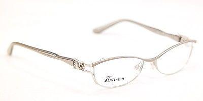 John Galliano Eyeglasses Frame JG5007 057 Metal Plastic Silver Italy 54-16-135 - Frame Bay