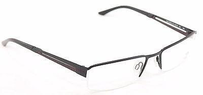 Jaguar Eyeglasses Frame 33542-610 Black Red Accent Metal Germany Made 56-18-135 - Frame Bay