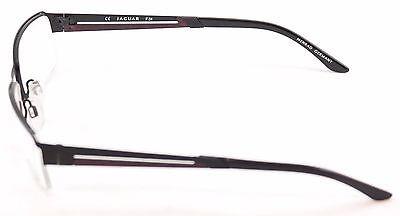 Jaguar Eyeglasses Frame 33542-610 Black Red Accent Metal Germany Made 56-18-135 - Frame Bay
