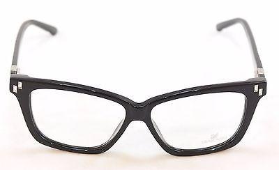 Swarovski Eyeglasses Frame Clyde SW5070 001 Black Plastic Italy Design 54-12-140 - Frame Bay